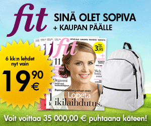 Fit lehti tarjous + tilaajalahja kaupan p��lle